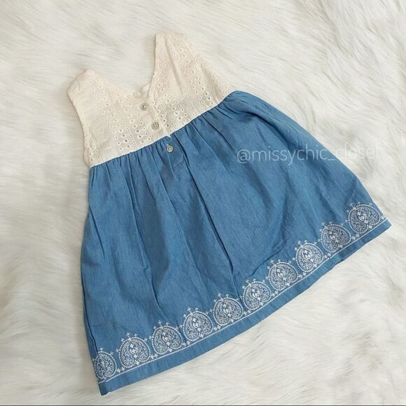 18 Months •Jessica Simpson• Blue Baby Girl Dress - Picture 5 of 8